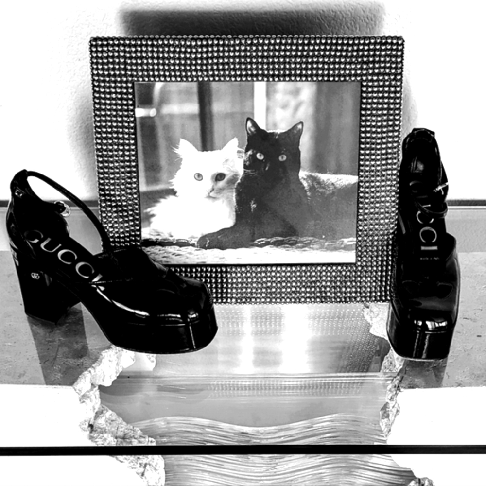 Gucci EUC Black Patent Platform Mary Jane Heels